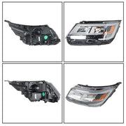 DURAFORCE Left LH Fit For Ford Explorer 2016-19 Halogen W/LED DRL Headlight Chrome Housing