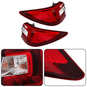 DURAFORCE Driver&Passenger Halogen For Subaru Outback 2015-2019 Red Rear Brake Tail Lights