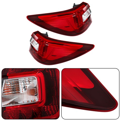 DURAFORCE Driver&Passenger Halogen For Subaru Outback 2015-2019 Red Rear Brake Tail Lights