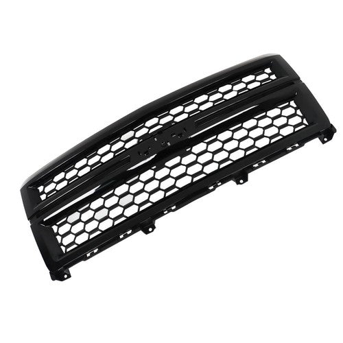 DURAFORCE Front Grille Upper For Chevrolet Silverado1500 2014-2015 Plastic Gloss Black New