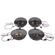 DURAFORCE 4Pcs LED Brake Tail Lights Black Fits for Chevrolet Corvette C6 Coupe 2005-2013