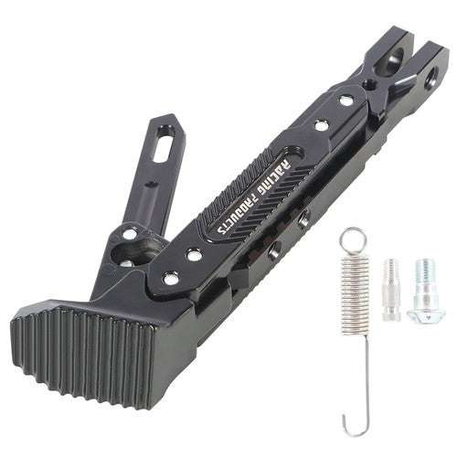 DURAFORCE Motorcycle CNC Aluminum Alloy Kickstand Foot Side Support Kick Stand Adjustable