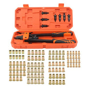 DURAFORCE 14" Rivet Nut Tool Kit Metric & Inch Mandrels 70pcs Rivnuts Nuts & 7 mandrels