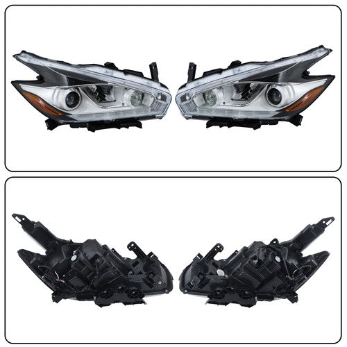 DURAFORCE Left+Right LED W/DRL For Nissan Murano 2015-2018 Headlamps Headlights Assembly