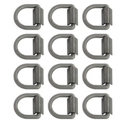 DURAFORCE Heavy Duty 3/8" Weld-On D Rings 5000 lbs MBS 12 Pack for Trailers & ATVs