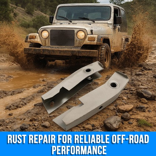 Rear Shackle Mount Frame Rust Repair Kit 2PCS for 86-95 Jeep Wrangler YJ