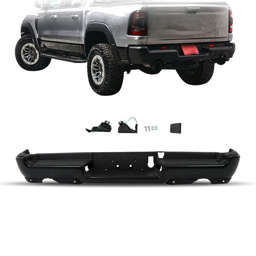 DURAFORCE For RAM 1500 2019-2022 w/ Park & Dual Exhst Metal Rear Bumper For Automobile NEW