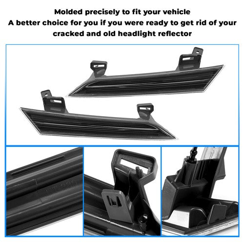 Side Reflector Headlight Panel for Nissan Murano 2009 2014 LH RH 2 Pieces