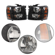 DURAFORCE Headlights For Chevy Silverado 2007-2013 2014 Headlamps Halogen Left&Right Side