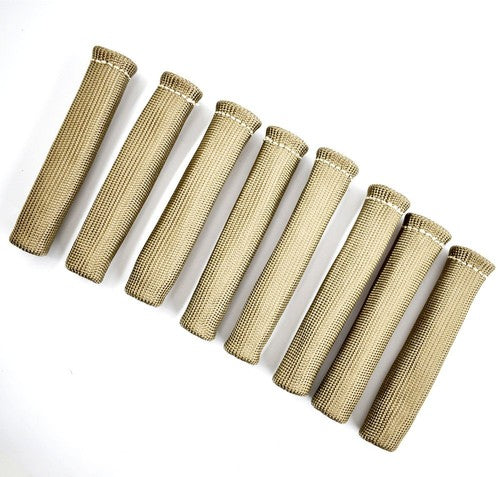 DURAFORCE Titanium 1800° SPARK PLUG WIRE BOOTS HEAT SHIELD PROTECTOR SLEEVE SBC BBC 350 US