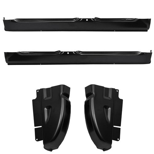 DURAFORCE For 02-08 Dodge Ram Pickup Quad Cab OE Style Rocker Panels & Cab Corners 4PCS