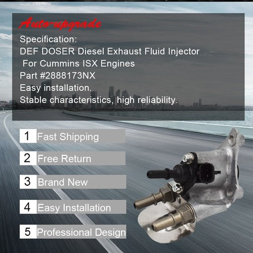 DURAFORCE 2888173NX DEF DOSER Diesel Exhaust Fluid Injector Fit For ISX Engines