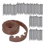 DURAFORCE 49FT 4" Garden Landscape Edging With 75 8-In Spikes No Dig Lawn Edging Border