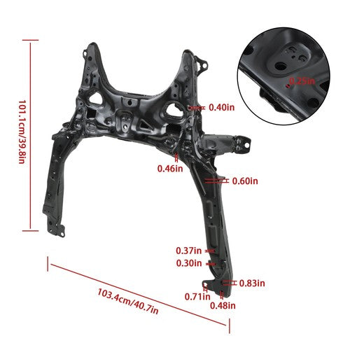 DURAFORCE Crossmember/K-Frame Turbo Hatchback Front For Honda Civic 2017-18 20-21 47710064