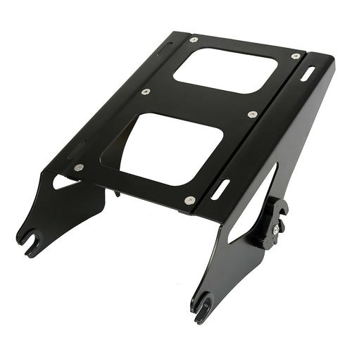 DURAFORCE Black Chopped Trunk Backrest Mount Rack Fit For Harley Road Glide 14-26 Touring