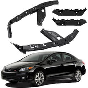 DURAFORCE For Civic Sedan 2012-2015 Headlight Bumper Bracket Front 4PCS Support Retainer
