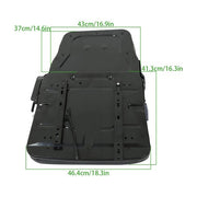 DURAFORCE Universial Seat with Adjustable Backrest Seatbelt Slid for Forklift Tractor