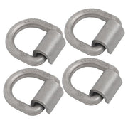 DURAFORCE 4 Pack 3/4" Heavy Duty Weld On Forged D Rings with Welding Clips, 26,500 lbs