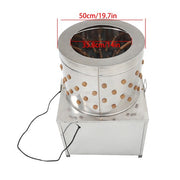 DURAFORCE 1500W Poultry De-Feather Stainless Steel Drum Chicken Plucker Machine 110V 60HZ