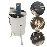 DURAFORCE 3 Frames Stainless Steel Electric Honey Extractor Beekeeping Equipment 1300RPM