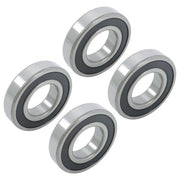 DURAFORCE 4Pcs 6208-2RS Bearings 40×80×18mm Double Rubber Seals Deep Groove Ball Bearing