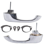 DURAFORCE 2x Chrome Exterior Door Handles Fits for Chevy Camaro Pontiac Firebird 1967-1969