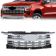 DURAFORCE For Chevy Silverado 1500 LTZ 2022-2024 Chrome Plastic Front Bumper Grille New