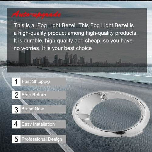 DURAFORCE Fog Light Bezel Trim Ring Left Side For Ford Fusion SE 13-16 DS7Z17E811AA