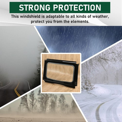 DURAFORCE For 2015-2024 HONDA PIONEER 500 /21-25 PIONEER 520 Front Clear Glass Windshield