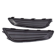 DURAFORCE Left&Right Black Fog Light Cover For Ford Focus 15-2017 2018 Frame Bezel Trim