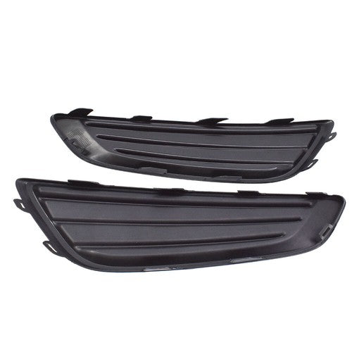 DURAFORCE Left&Right Black Fog Light Cover For Ford Focus 15-2017 2018 Frame Bezel Trim
