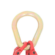 DURAFORCE 5/16in*2ft G80 Chain Double Limb Hook Chain Fracture Strength 9260lbs T J Hook