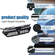 DURAFORCE ZZ2V00599 Front Bumper Upper Grille Matte Black for 2024-2025 for Subaru Crosstrek