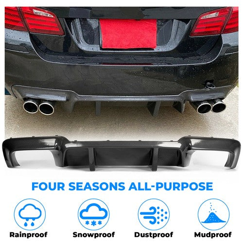 Rear Diffuser Carbon Fiber Color Fits 12-16 BMW 5 Series F10 M5 DTM Style