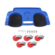 DURAFORCE Universal Rolling Knee Creeper Pad Foam Padded with Tool Tray & 5 Swivel Wheels