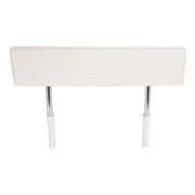 DURAFORCE Seat Backrest W/Folding Arms For Universal Boat Leaning Post White + Silvery
