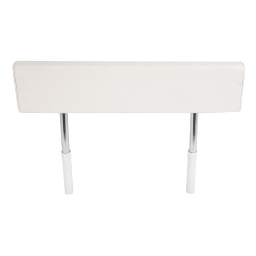 DURAFORCE Seat Backrest W/Folding Arms For Universal Boat Leaning Post White + Silvery