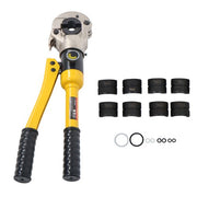 DURAFORCE Hydraulic Pipe Cutter Copper Tube Fittings Crimping Tool w/ 1/2 3/4 & 1-inch Jaw