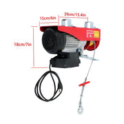 DURAFORCE 110V 880lbs Automatic Lift Electric Hoist with 328ft Wireless Remote Control