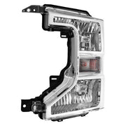 DURAFORCE 1PCS LH Headlight Assembly Fit For Ford F250 F350 F450 2020-2022 Halogen Chrome
