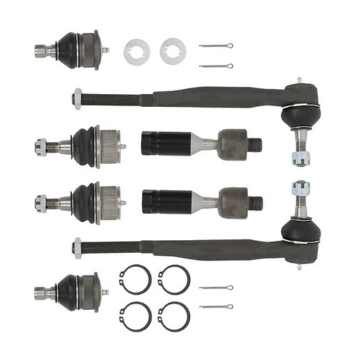 DURAFORCE 8× Inner&Outer Tie Rods Upper Lower Ball Joints For Chevrolet GMC 2002-07 V8/L6