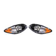 DURAFORCE For 2008-2016 International ProStar Black Housing Projector Headlights Pairs