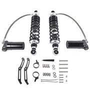 DURAFORCE Remote Reservoir Rear Shocks Set for Harley Electra Road Street Glide 2014-2024