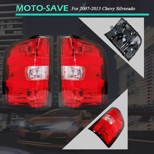 DURAFORCE Tail Light For 2007-13 Chevy Silverado Pickup Brake Lamp Rear Left & Right Side