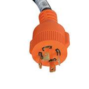 DURAFORCE RV Extension Power Cord 30Amp 15FT with Cord Organizer NEMA 14-30P to 14-30R