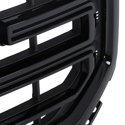 DURAFORCE New Gloss Black Plastic Front Bumper Grille For GMC Sierra 1500 2016 2017 2018