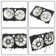 DURAFORCE Radiator Condenser Cooling Fan Assembly For Toyota Sienna Lexus RX350 2011-2016