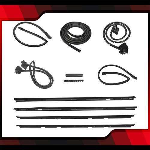 DURAFORCE Fits 83-88 Monte Carlo SS 9pc Roof Rail Window Trunk Seal Weatherstripping Kit