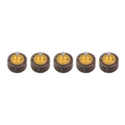 DURAFORCE Aluminum Oxide Shank Mounted Flap Wheels, 2" x 1" x 1/4", 120 Grit - 5 Pack