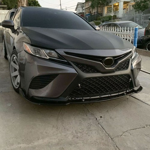 Front Bumper Lip Fit 2018-2020 Toyota Camry SE XSE Glossy Black